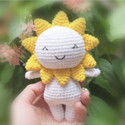 Crochet sun amigurumi toy - FREE PATTERN