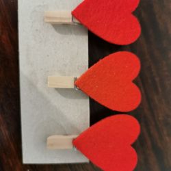 Heart Clothespins Wooden Mini Small Wooden Pegs Craft Clips Decorative Pegs