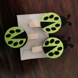 Green LadyBugs Clips - photo; clothes; decoration
