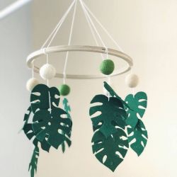 Baby mobile jungle leaves 40cm