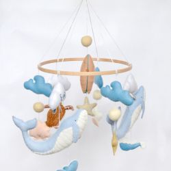 Baby mobile whale sea toys