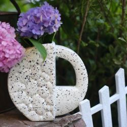 Vaso originale in porcellana fatto a mano