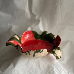 Piatto decorativo in ceramica fatto a mano 25cm