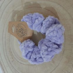 Handmade crochet scrunchies