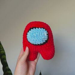 Handmade crocheted among us plushie