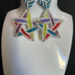 Star earrings/Handmade
