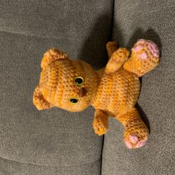 Handmade customised crochet/amigurumi cat