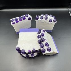 Blueberry cake soap